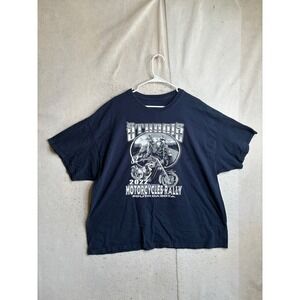Sturgis 2022 82nd Annual Motorcycle Rally T-Shirt Navy Blue Graphic XL